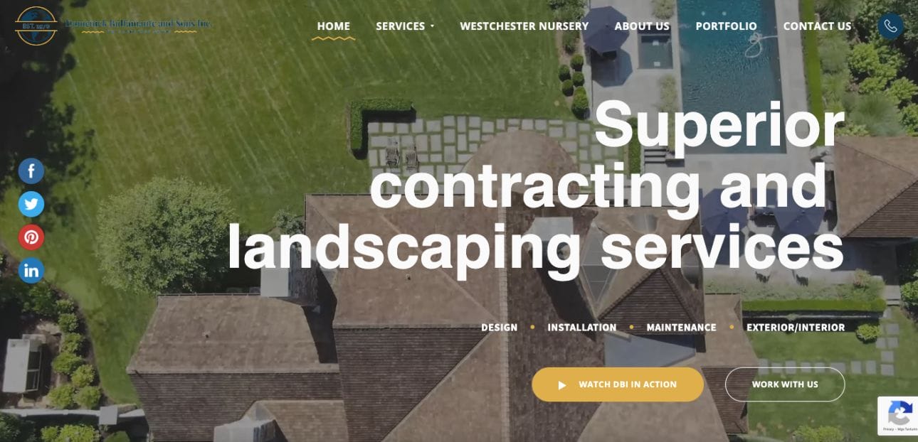 DBI Landscape Contractor Website Inspirations