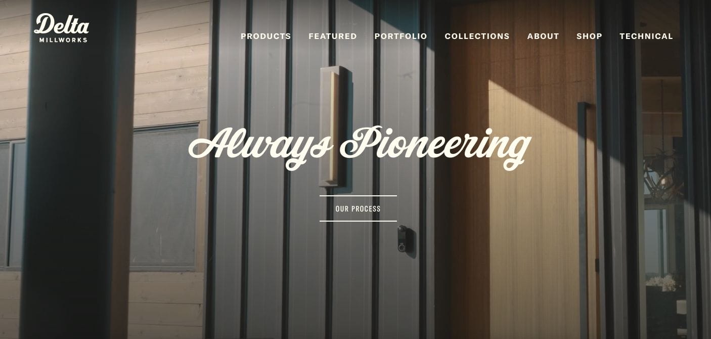 Delta Millworks Contractor Website Examples