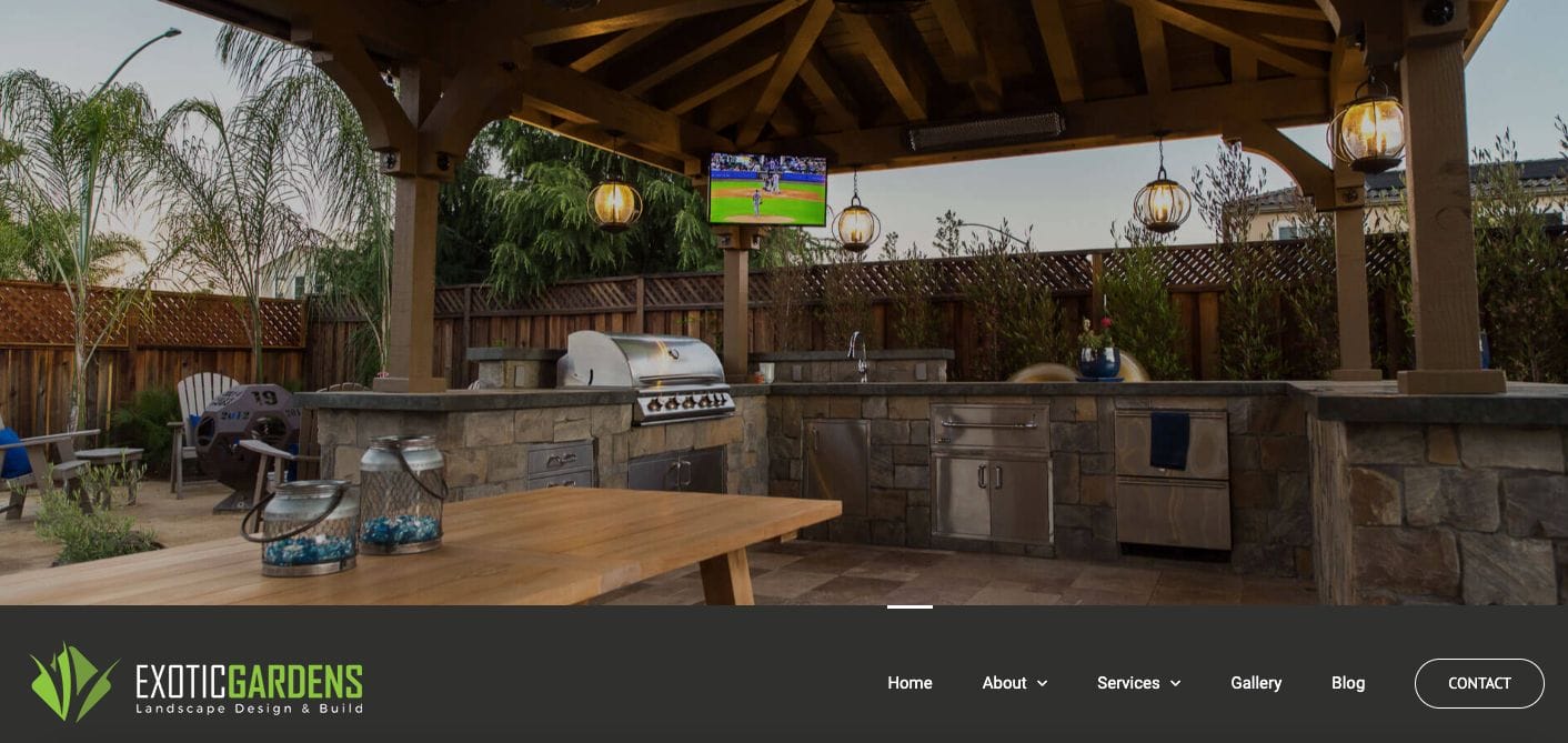 Exotic Garden Landscaping Website Examples