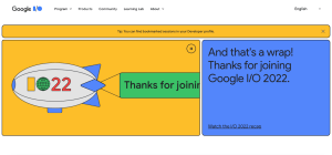 Google IO Event Website