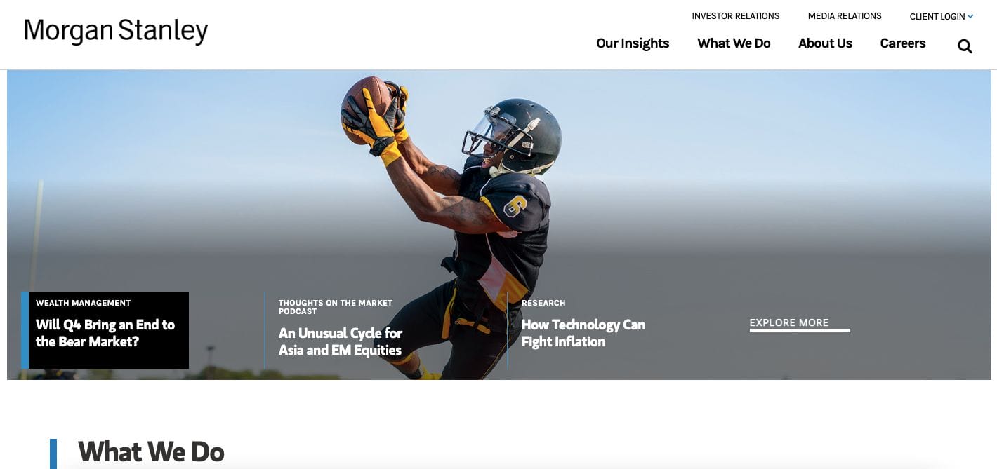 Morgan Stanley Financial Services Website