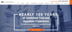 Nathans Law Criminal Defense Website Design Examples