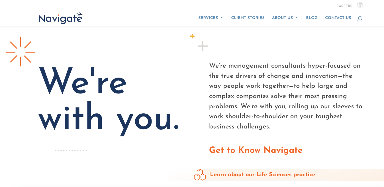 Navigate Consulting Website Inspirations