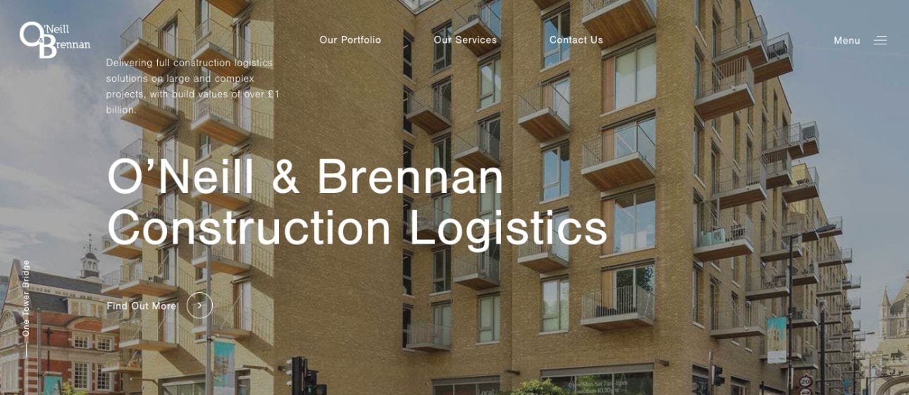 O Neill Brennan Commercial Real Estate Website Design Examples