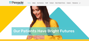 Pinnacle Doctors Website Design Examples