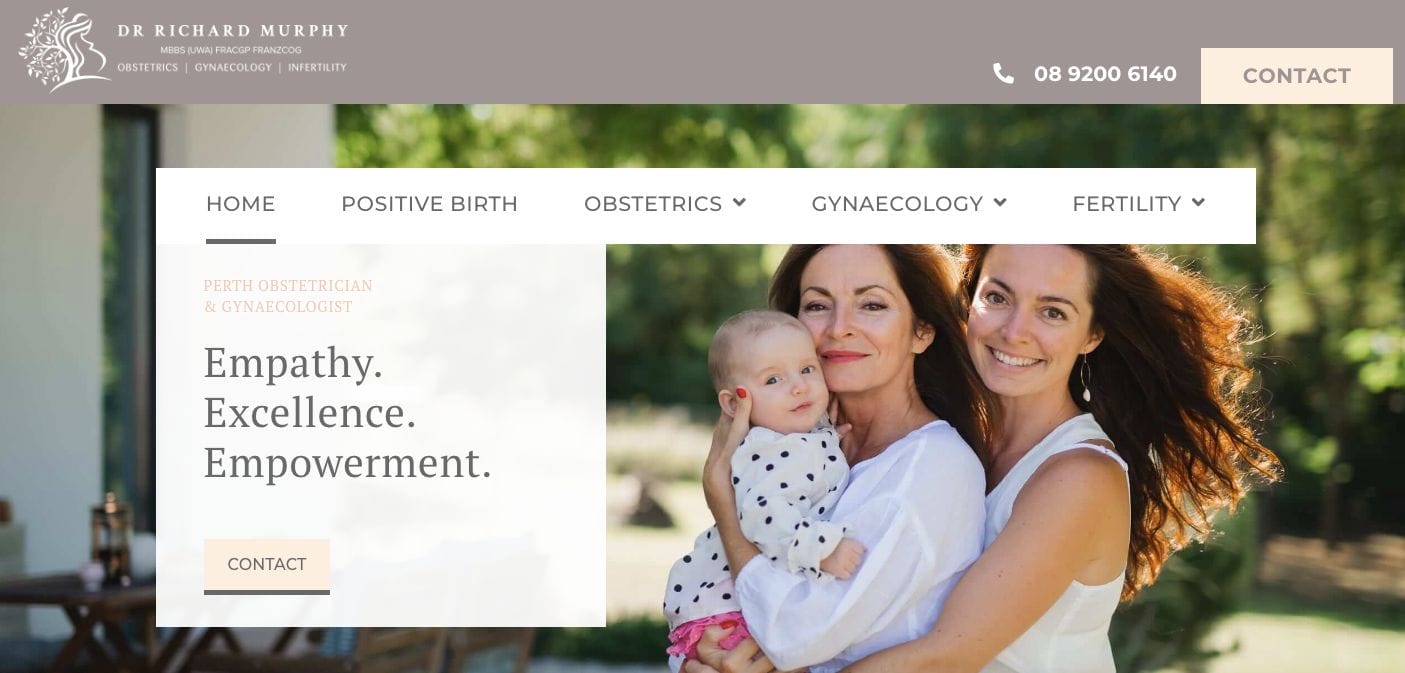 Richard Murphy Doctors Website Design Examples