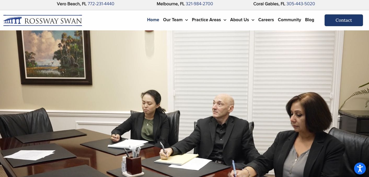 Rossway Swan Family Law Website Examples