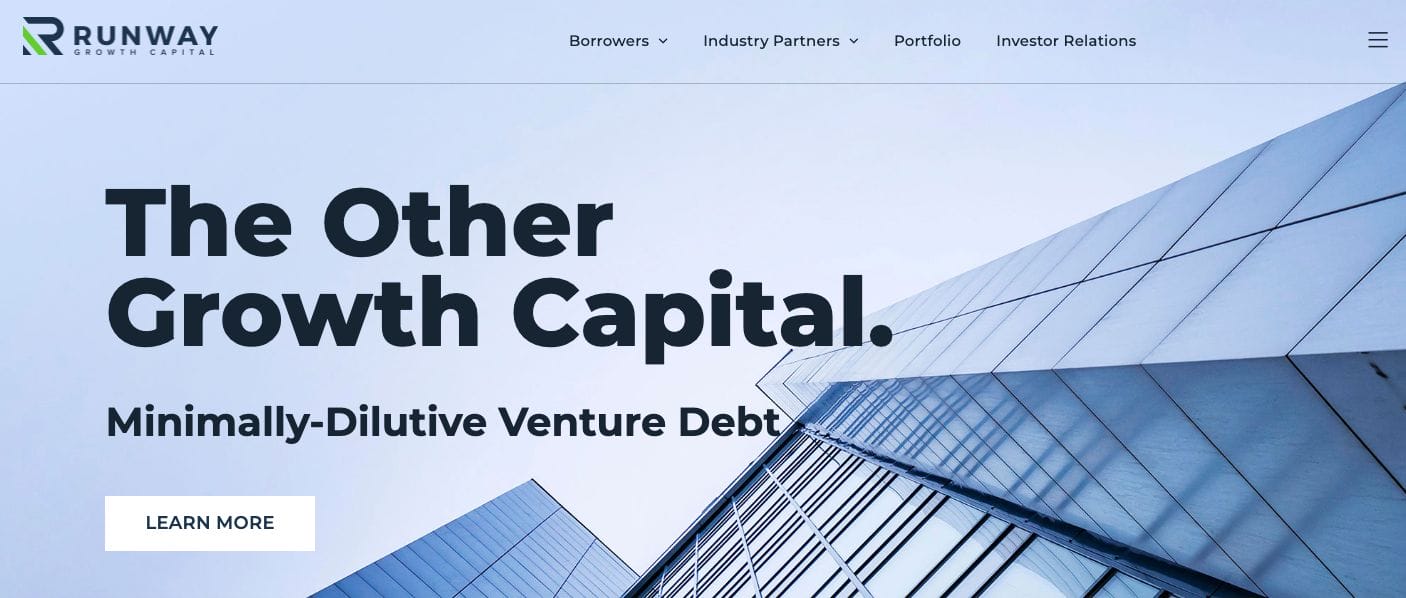Runway Financial Services Website Examples