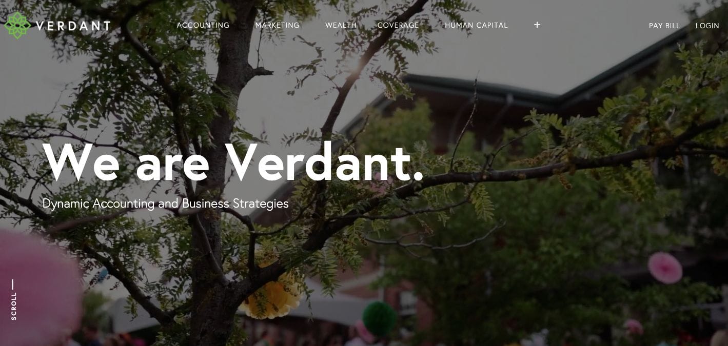 Verdant CPA Website Examples