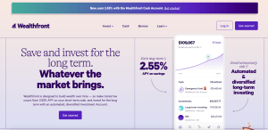 Wealthfront Fintech Website Design Examples
