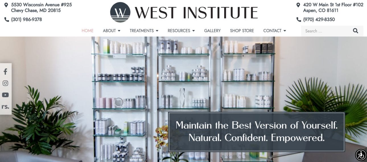 West Insitute Dermatologists Website