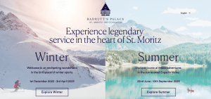 Badrutt's Palace Hospitality Website Design Examples