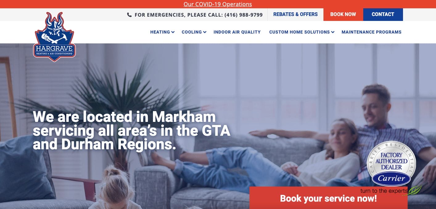 Hargrave HVAC Website