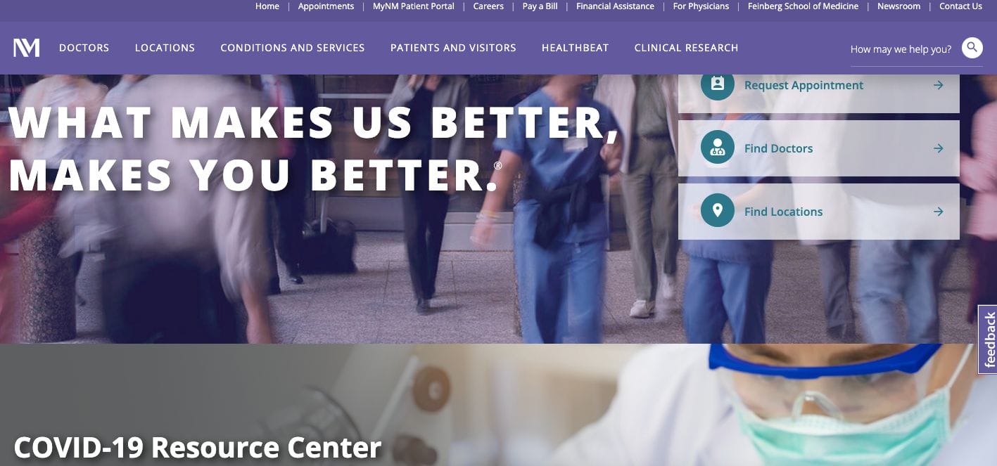 NORTHWESTERN MEDICINE Website