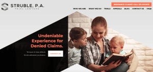 Struble Law Firm Website Examples