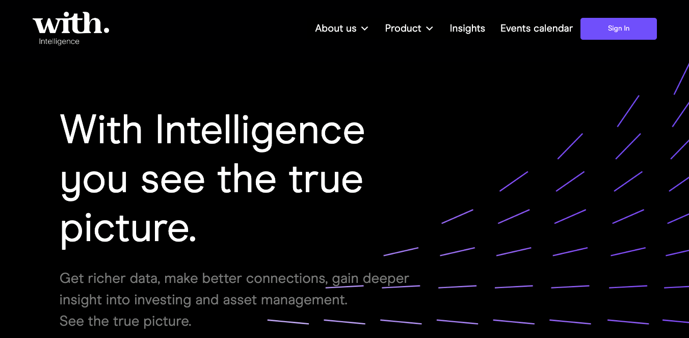 With Intelligence Hedge Fund Website Examples