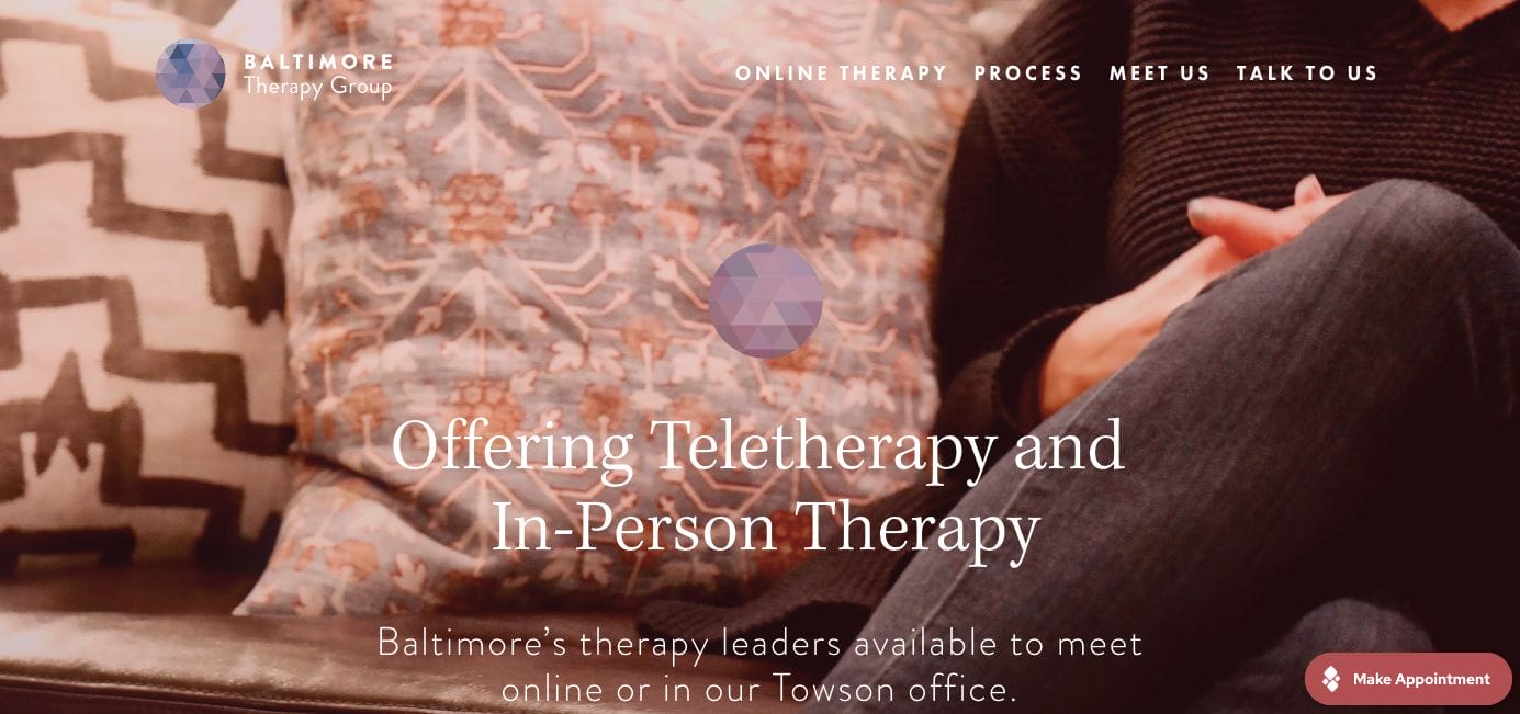 Baltimore Therapy Websites Examples