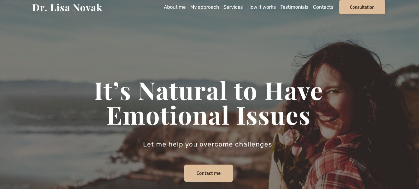 Dr Lisa Novac Therapy Websites Examples