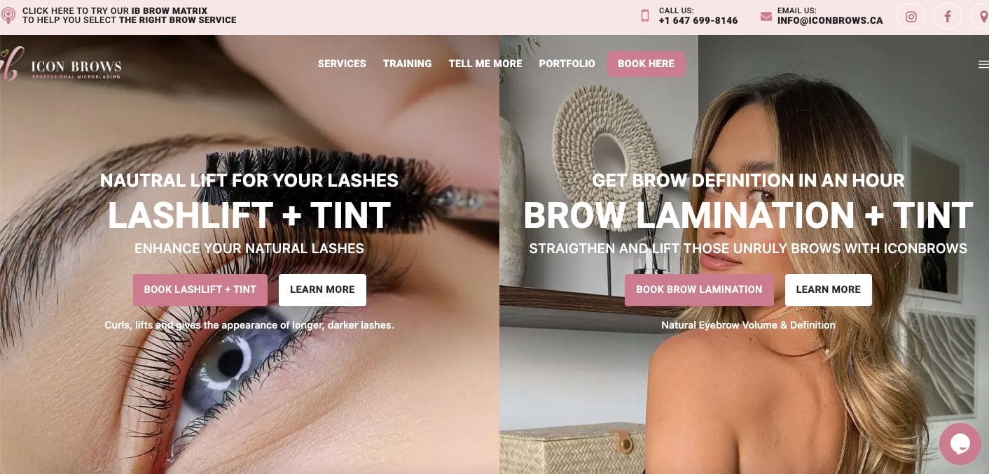Icon Brows Website