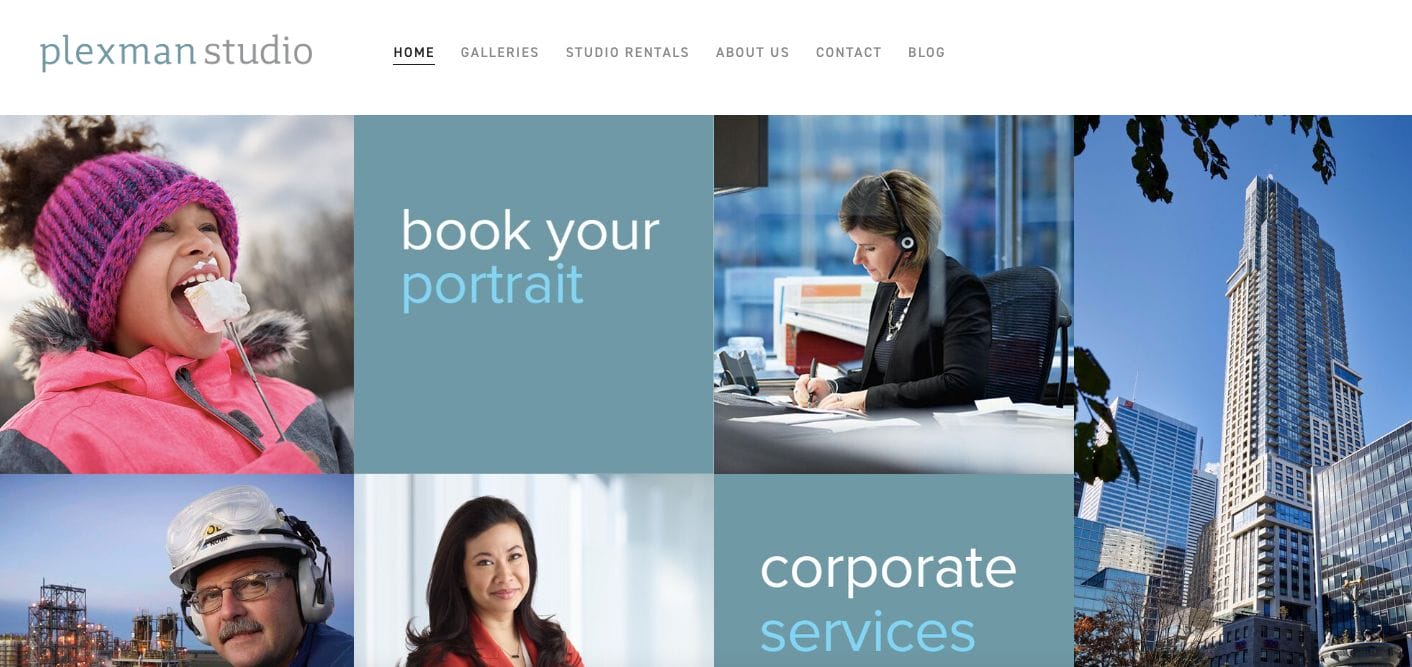 Plexman Photography Business Website Examples