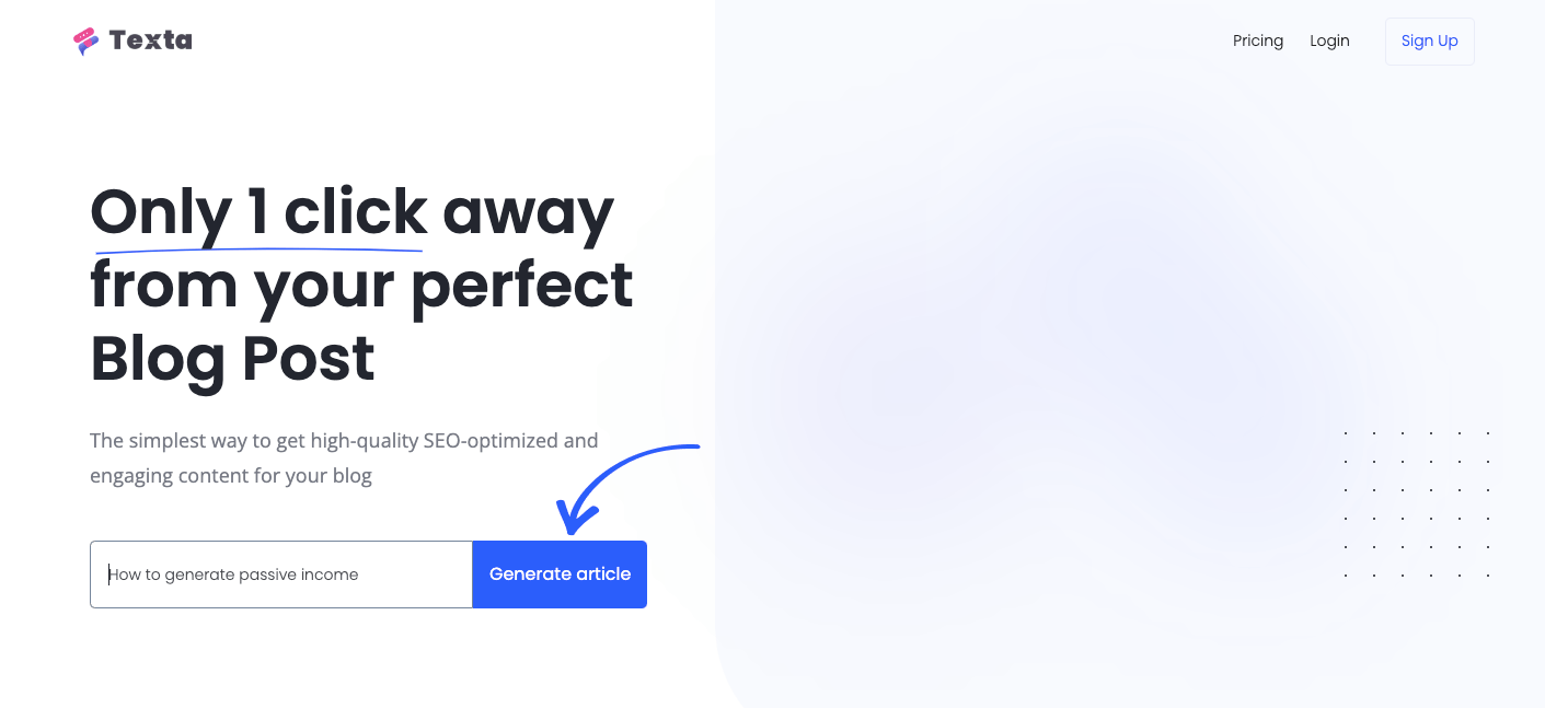 Texta Writing Copy Tools