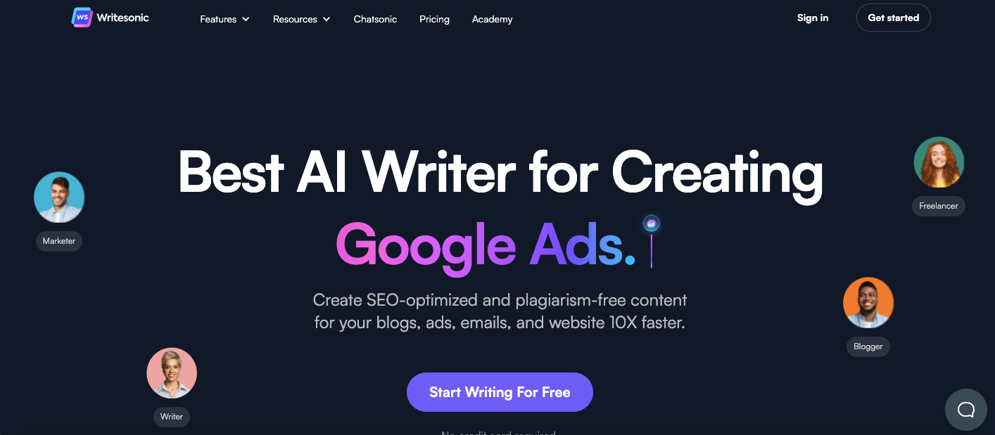 Writesonic AI Copywriting Tools