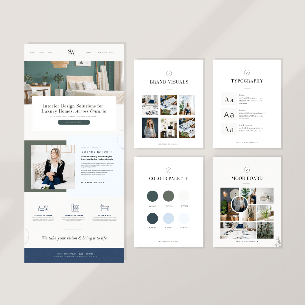 interior web design and branding