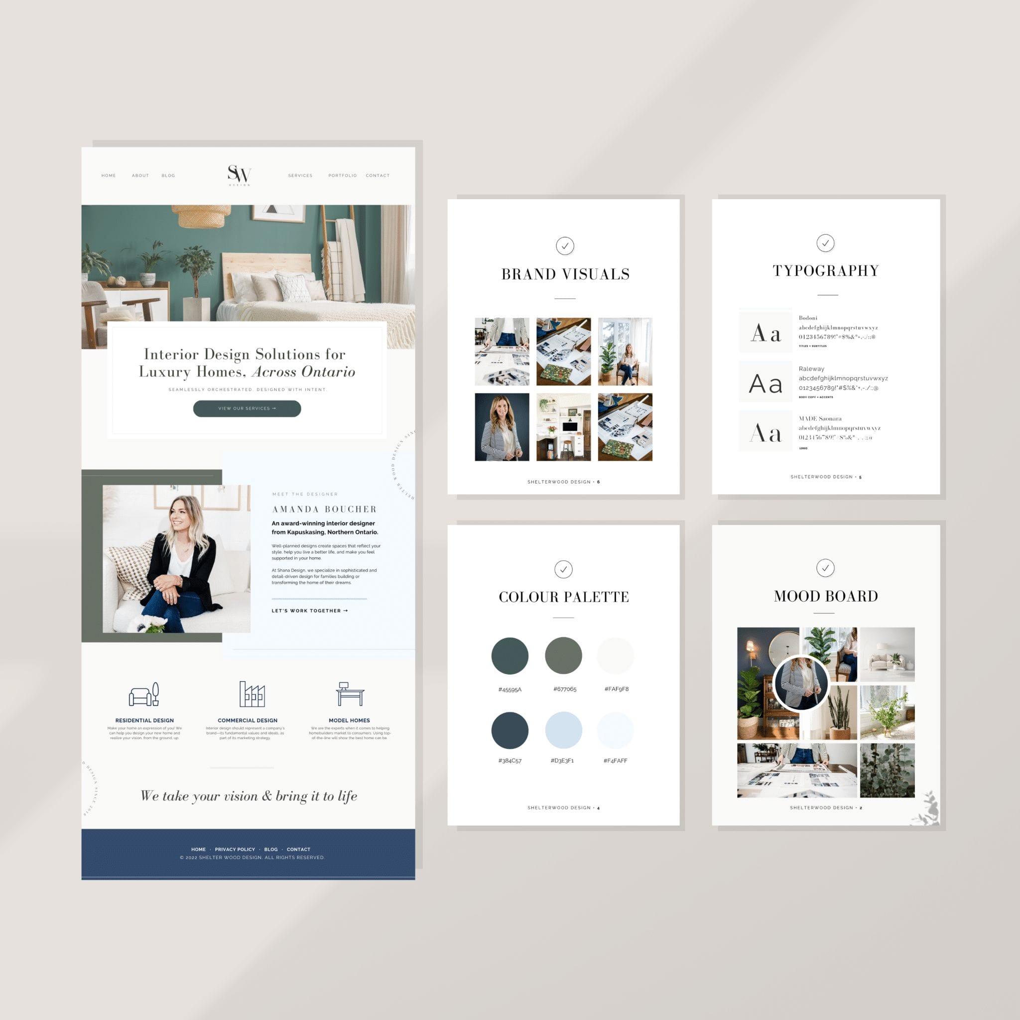 interior web design and branding