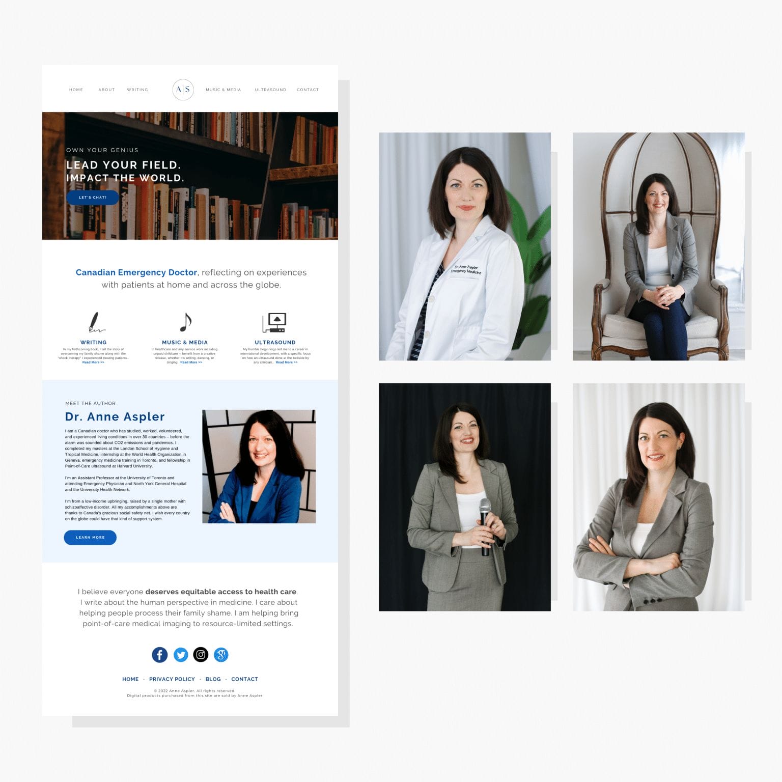 doctor web design and branding